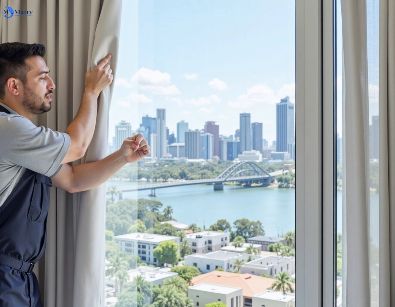 Professional curtain steam cleaning service merrylands-nsw QLD by Matty Curtain Cleaning