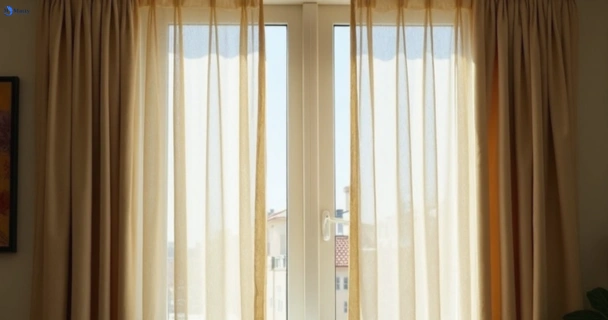 Dull dusty drapes in merrylands-nsw before professional cleaning